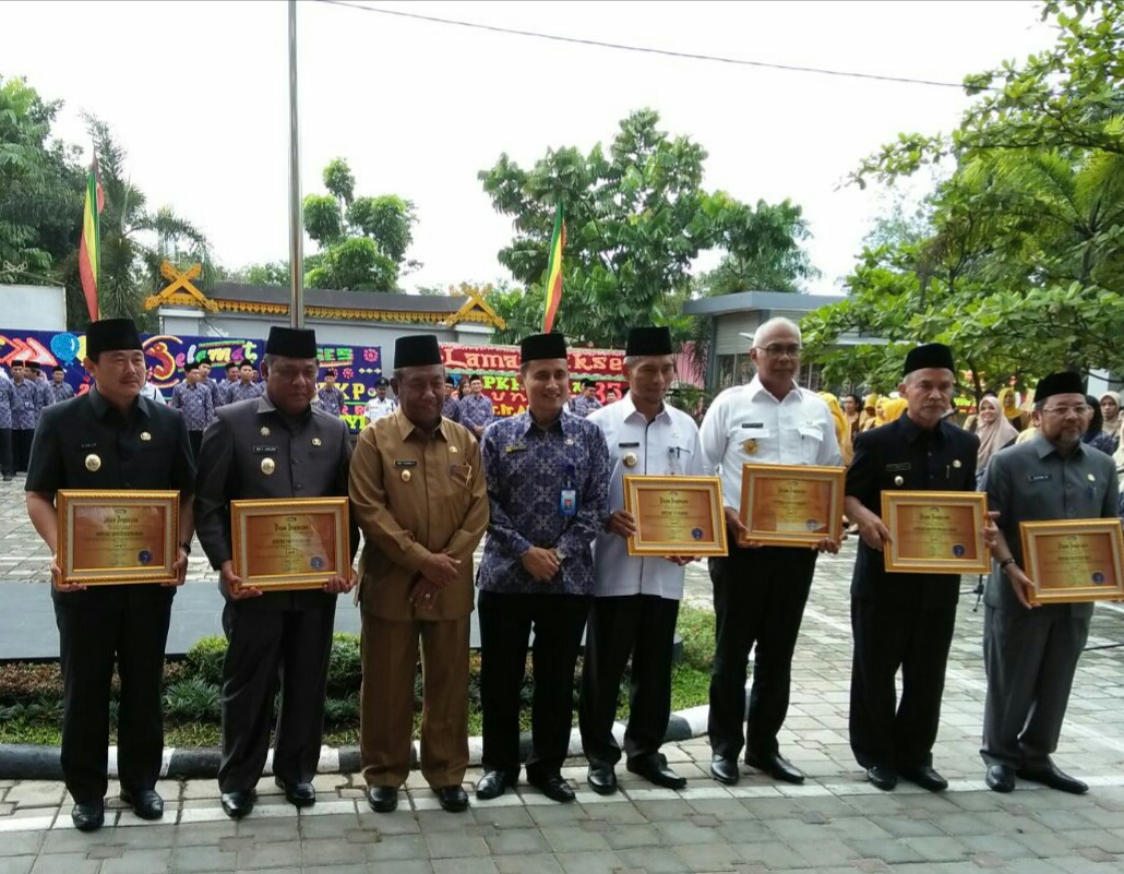 HUT BPKP Provinsi Riau ke 35, Inspektorat Rohil Raih Penghargaan APIP